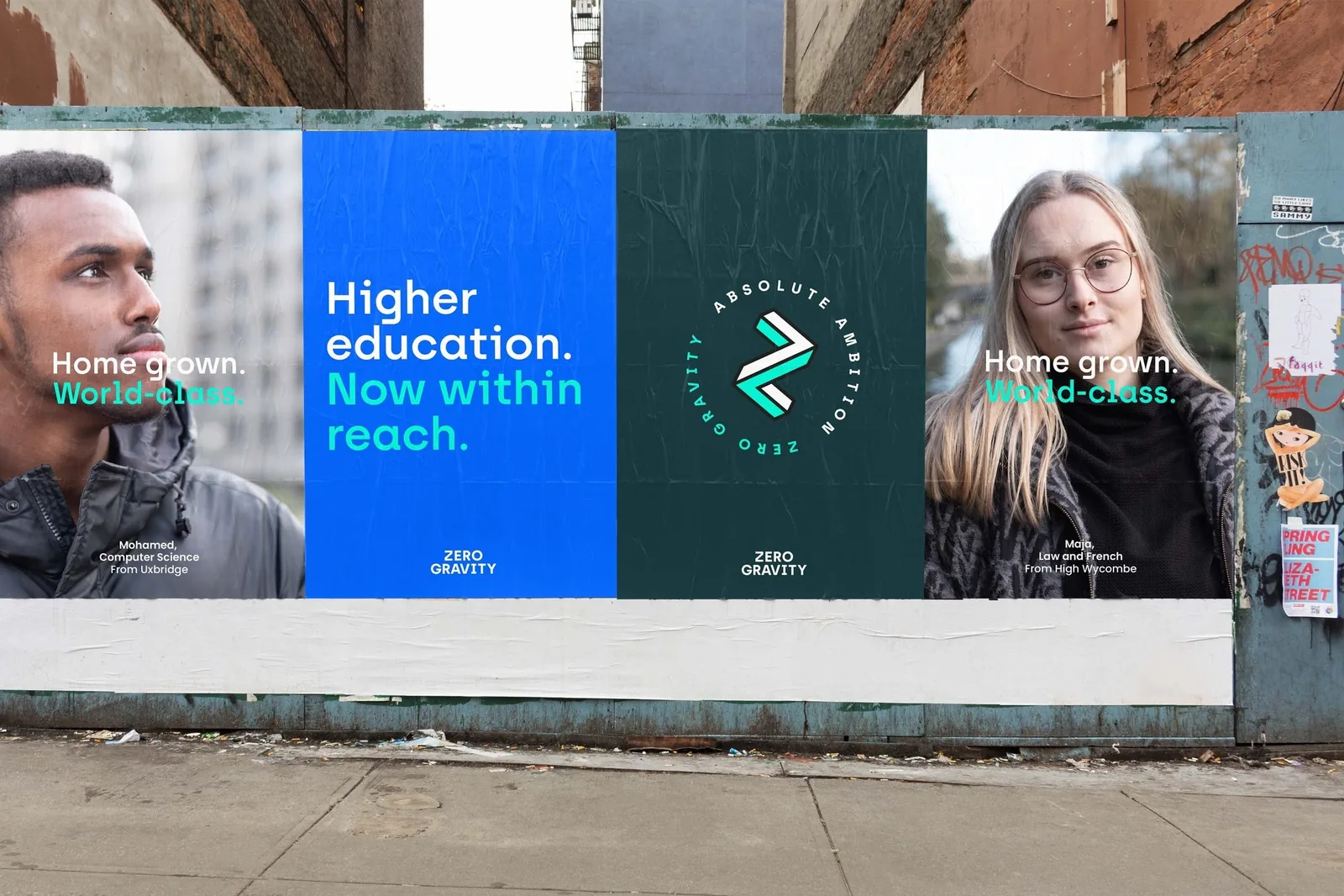 Zero Gravity billboards